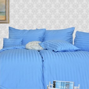 Obliečky damaškové modré EMI: Štandardný set jednolôžko obsahuje 1x 140x200 + 1x 70x90