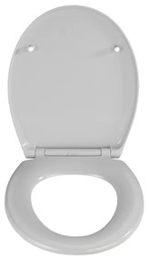 WENKO 22402100-WC sedadlo SAMOS 44,5x37,5 cm šedá/strieborná
