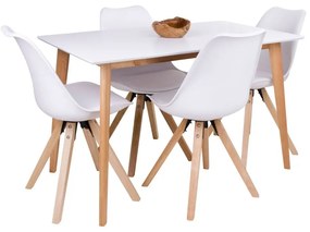 Jedálenský stôl s bielou doskou Bonami Essentials Vojens, 120 x 70 cm