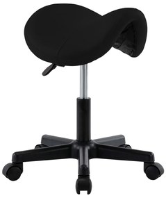 Pracovná stolička čierna umelá koža 287966