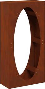 vidaXL Regál na krbové drevo oceľ odolná voči poveternostným vplyvom