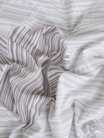 Bavlnená obliečka na vankúš Renforcé 70 × 90 cm – Selina sivohnedá