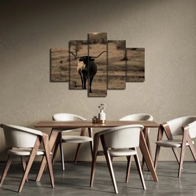 Obraz - Texaská krava (150x105 cm)