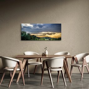 Obraz krajiny s lúčmi (120x50 cm)