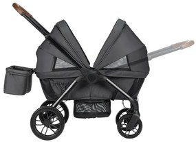 Kočík pre dve deti Helios Mineral Graphite