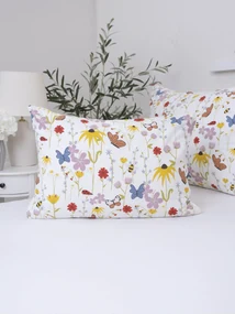 Bavlnená obliečka na vankúš Renforcé 50 x 70 cm - Motýliky