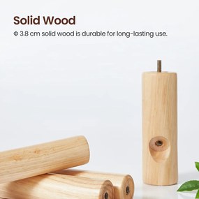 VASAGLE Stojan na kabáty, vešiak na kabáty z masívneho dreva