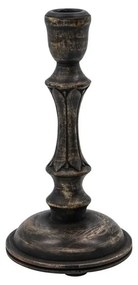 House Doctor Drevený svietnik Rise Black – set 2 ks