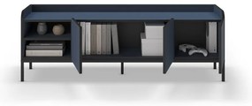 Modrý TV stolík 160x55x42 cm Adara – Marckeric