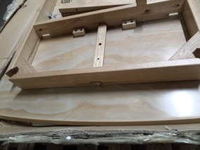 AKCIA Jedálenský stôl s doskou v dekore dub BRANDO 120(160)x80, rozkladací II. akosť