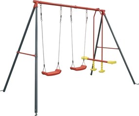 CH ZÁHRADNÁ HOJDAČKA (KOVOVÝ RÁM + 2 HOJDAČKY + HOJDAČKA) 290 x 180 x 200 CM