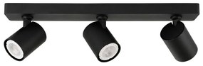 ITALUX SPL-2071-3-MB-BL - Bodové svietidlo LUMSI 3xGU10/35W/230V čierna SPL-2071-3-MB-BL