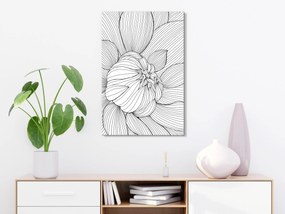 Artgeist Obraz - Flower Line (1 Part) Vertical Veľkosť: 40x60, Verzia: Premium Print