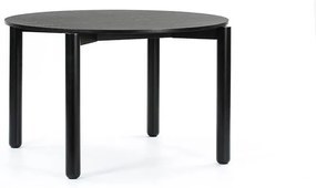 Okrúhly jedálenský stôl atlas čierny ø 120 x 75 cm MUZZA