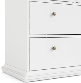 Biela nízka komoda 96x87 cm Paris – Tvilum