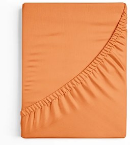 Bavlnená plachta s gumou 90 x 200 cm oranžová