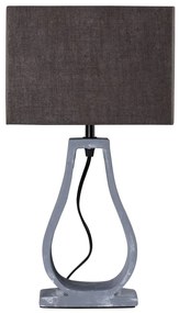 CLX Moderná stolná lampa TURIN, 1xE27, 60W, hnedá