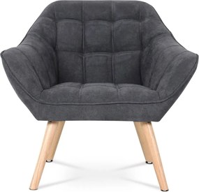 Relaxačné kreslo ASPO — masív, látka, sivá