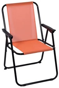 Kempingová stolička - oranžová