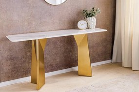 Dizajnová konzola Napayshni 140 cm biela