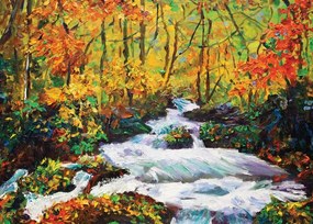 Manufakturer -  Tapeta Painting a stream