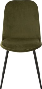 Zelená zamatová jedálenská stolička Chair Claire Green - 46*44*86cm