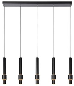 Lucide 24402/30/30 -LED Stmievateľný luster na lanku MARGARY 5xLED/4,2W/230V čierna