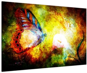 Obraz - Kozmický motýľ (90x60 cm)