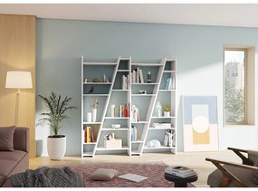 Matná biela knižnica TemaHome Delta