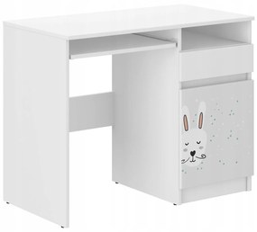 Detský písací stôl s fúzatým zajačikom 76x50x96 cm