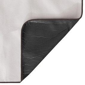 anndora Pikniková deka 125x150 cm — hnedá s kruhmi