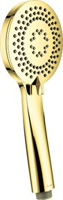 Deante Arnika, okrúhla ručná sprchová hlavica 3-funkčná, zlatá, NQA_Z51S