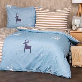 4Home Bavlnené obliečky Deer love, 140 x 220 cm, 70 x 90 cm