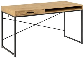Písací stôl v dekore divokého duba Actona Seaford, 58 x 140 cm
