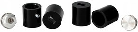 Regnis Retro, vykurovacie teleso 300x1650mm so stredovým pripojením 50mm, 644W, čierna matná, RETRO165/30/D5/BLACK