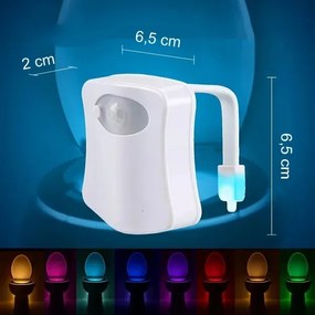 Zaparkorun LED farebné osvetlenie WC misy