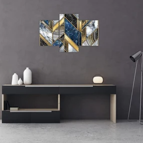 Obraz umelecké abstrakcie (90x60 cm)