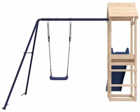 Vonkajšia súprava na hranie masívna borovica