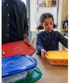 Sada 2× sklenených dóz PYREX na potraviny, 1,2 l a 2,5 l