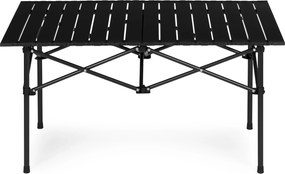 Turistický skladací stôl 95x55 cm kempingový stôl s taškou čierny MultiGarden