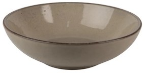 Šedo-zelený keramický tanier/ misa Groa - Ø 18*6 cm / 500ml