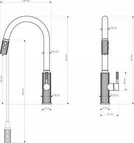 Gamma Lux, vysoká drezová batéria, čierna matná, GMA-BLX-BK