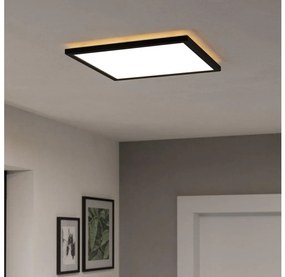 Eglo 901456-LED St. kúpeľ. svietidlo ROVITO-R 17,6W/230V 39x39cm IP44 čierna + DO