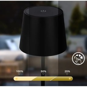 Briloner 7423015 - LED Stmievateľná stolná lampa LED/2,6W/5V IP44 čierna