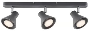 Nordlux - Bodové svietidlo EIK 3xGU10/35W/230V sivé