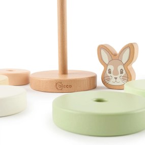 Bieco - Drevená stohovacia veža - králiček Fine