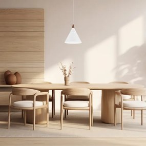 Argon 8631 - Luster na lanku KEGEL 1xE27/15W/230V biela