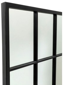 Finestra nástenné zrkadlo čierne 60x140 cm