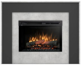 Elektrický krb Zuni 26 beton/cierny