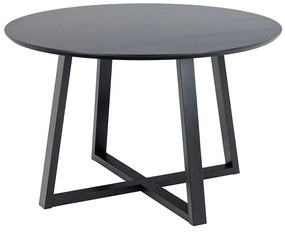 Kulatý jídelní stůl Malika 120 cm černý